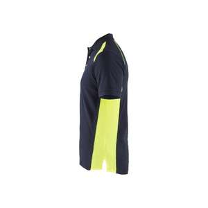 BLAKLADER - 332410508633S <b>Polo</b> <b>shirt</b> Dark <b>navy</b> <b>blue</b>/Yellow - EAN 7330509889596 WORK T-<b>SHIRTS</b> AND <b>POLO</b> <b>SHIRTS</b> - Product Image 4