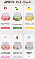 Produits de beauté étiquette blanche soins du corps sucre gommage du corps adoucir cuticules fruits bonbons gommage du corps