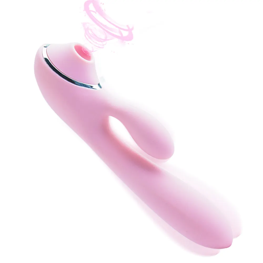 Impermeabile potente massaggiatore flirtare elettrico 2 in 1 clitoride capezzolo stimolazione succhiare G Spot Dildo vibratore per adulti