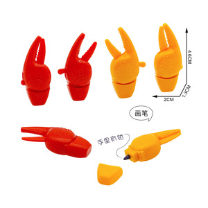 Petits cadeaux promotionnels d'oeufs <span class=keywords><strong>Capsule</strong></span> jouets griffes de crabe crayons stylos jouets stylo de coloriage en plastique - Product Image 2