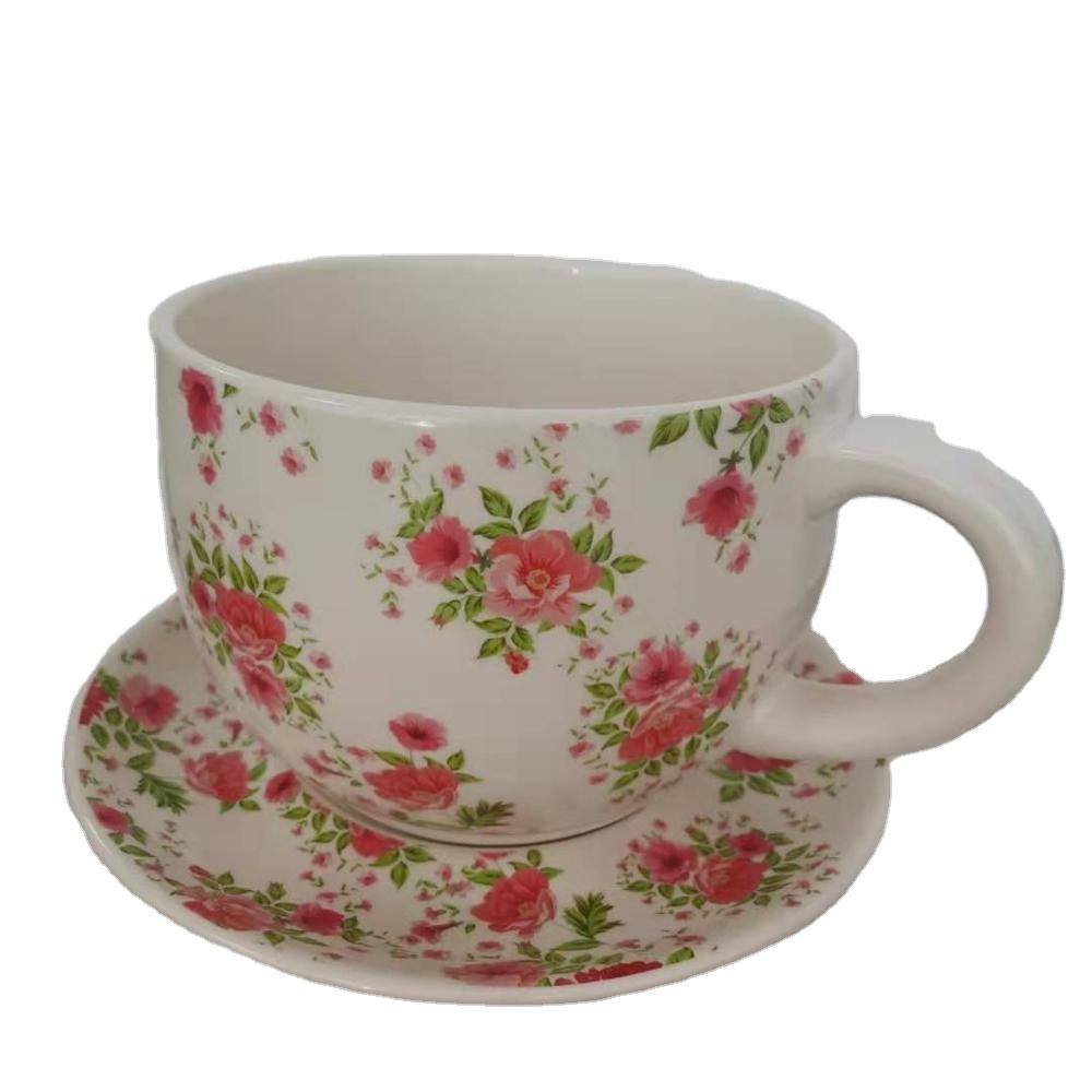 Chinoiserie Ceramic Planters Set of 3 - Green \u0026 White – Vintage Shopper, image size:1000x1000