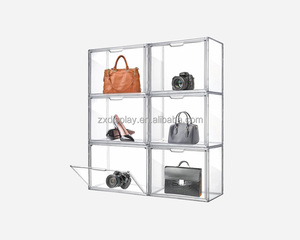 Vitrina de bolso transparente de acrílico personalizada de fábrica de Guangzhou, vitrina transparente de acrílico conveniente fácil de almacenar - Product Image 1