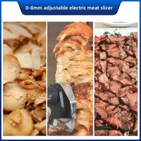 Trancheuse électrique à lame tranchante de 100 mm pour doner, viande de barbecue, kebab et shawarma