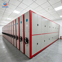 Système d'étagères compactes, rayonnage compacteur, étagères de stockage de dossiers, solutions d'archivage compacteur mobile, unité d'étagérage