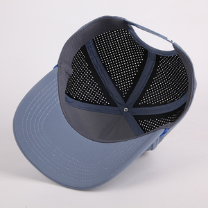 Nhà máy tùy chỉnh cao su vá Logo 5 bảng CHA mũ chất lượng cao thể thao gorras laser cắt lỗ dây mũ bóng chày Mũ Golf - Product Image 6