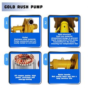 Pompes centrifuges horizontales à haute efficacité pour boues, pompes de dragage aurifère pour la déshydratation des sables marins - Product Image 6