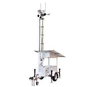 CCTV <strong>Camera</strong> Trailer Mobile <strong>Surveillance</strong> Tower Security with Telescopic Mast - Product Image 1
