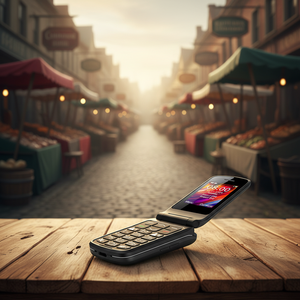 Teléfono Flip Personalizado al por Mayor con Teclado Qwerty Español/Alemán/Francés, Pantalla TFT, Función SOS, Doble SIM, 48MB/128MB RAM/Rom - Product Image 2