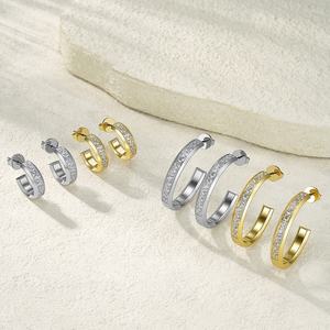 Pendientes de Acero Inoxidable de Estilo Lujoso y Moderno en Varios Colores, Joyería Romántica para Mujer para Bodas y Fiestas - Product Image 5