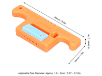 Pisau Pengupas Kabel Listrik Hondao AUA05 1.9-3.0mm Oranye Mini Wire Stripper Garansi 1 Tahun untuk Peralatan Serat Optik