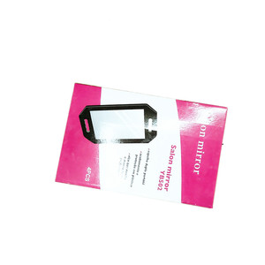 Specchio classico nero doppio palmare bellezza specchio infrangibile <span class=keywords><strong>parrucchiere</strong></span> Make Up salone barbiere specchio quadrato - Product Image 5