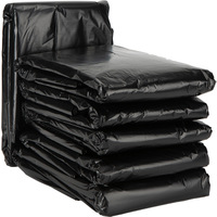 Bolsa de basura al aire libre en rollos sacos de basura de polietileno biodegradable grande negro Industrial 8 13 33 40 50 65 95 galones bolsa de basura