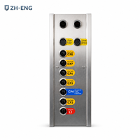 Panneau de commande COP pour ascenseur de stationnement industriel ZH-ENG, avec sélection de plancher en verre et boutons de commande de porte, pour supermarchés et hôtels