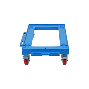 Plateforme JOIN Industrial Blue Turtle <span class=keywords><strong>D</strong></span> avec 2 roues pivotantes et 2 roues à frein pour charges lourdes, caisse - Product Image 6