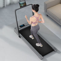 Tapis de course électrique pliant pour la maison Tapis de marche portable Mini tapis de course sous le bureau Machine de fitness pliable en cours d'exécution