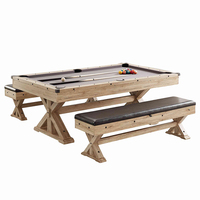 Direct de l'usine Table de billard de luxe en MDF 7 pieds de haute qualité moderne et personnalisé avec dessus de salle à manger à vendre