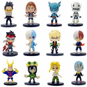 หุ่นตุ๊กตาญี่ปุ่น12ชิ้น, หุ่นตัวการ์ตูนอะนิเมะเรื่องฮีโร่ของฉันรูปปั้นตุ๊กตา - Product Image 2
