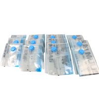 Sacs de rangement écologiques compressibles sous vide avec fermeture éclair et pompe, lot de 20, PE+PA/PET+PA, prêts pour le voyage, pour vêtements, literie, chambre