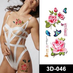 Tatuajes Temporales de Larga Duración, Seguros para la Piel, con Diseño de Mariposa, Coloridos, Sensuales, Geniales, <span class=keywords><strong>en</strong></span> 3D, para <span class=keywords><strong>Mujer</strong></span> - Product Image 1