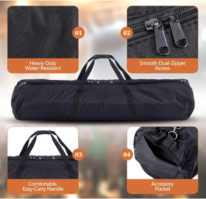 Sac de transport robuste pour batterie 50 pouces avec sangle d'épaule amovible pour supports de cymbales - Product Image 5