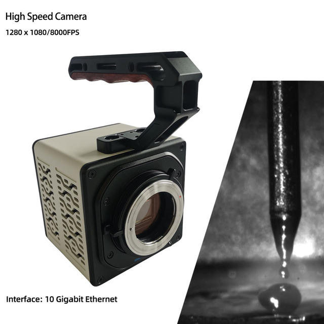 BT High Frame Rate Machine Vision Camera Ethernet 1000fps High Speed Camera With Optical Lens for Motion Tracking