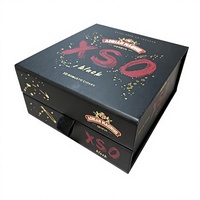Caja de Regalo Magnética Plegable de Lujo Personalizada con Cinta y Estampado en Relieve