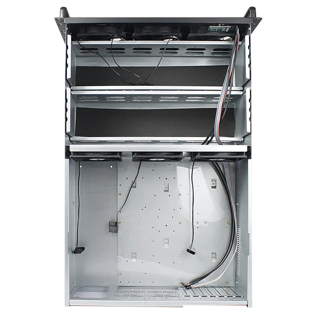 4u Rack Mount Computer Chassis Support 28*3.5" HDD Bays Storage Server Chassis 19 Inch Rack Mount Case