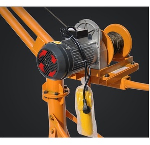 Mini Elektro-Hebekran 1 Tonne Tragfähigkeit für Landwirtschaft und Bau – Elektrischer Seilzugkran für Motor, Drahtseil und Schlinge - Product Image 5