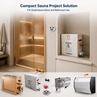 GYDACO Équipement de sauna Modèle ST Générateur de vapeur électrique moderne en acier inoxydable pour bain vapeur humide avec panneau de commande informatique