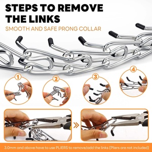 Collar de Adiestramiento para Perros con Púas, Collar de Estrangulamiento para Perros, Collar para Mascotas para Exteriores con Puntas de Goma Cómodas, Collar de Estrangulamiento para Perros sin Tirones - Product Image 3