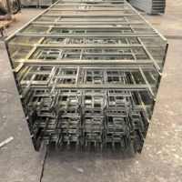 Vente directe usine – Chemin de câbles en acier HDG avec couvercle assorti 400*150*2400*1.5 ODM/OEM