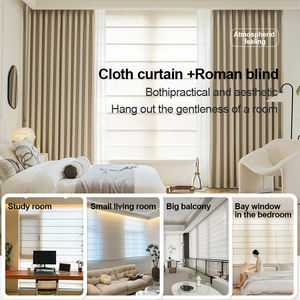 ZSHINE تحكم يدوي ظلال رومانية لاسلكية للنوافذ الداخلية ستائر رومانية لاسلكية مخصصة - Product Image 4