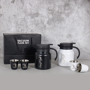 Ensemble de théière et cafetière en acier inoxydable gravé au laser avec logo arabe personnalisé, avec <span class=keywords><strong>tasse</strong></span> à <span class=keywords><strong>expresso</strong></span> de 80 ml pour les amateurs de thé et de café - Product Image 3