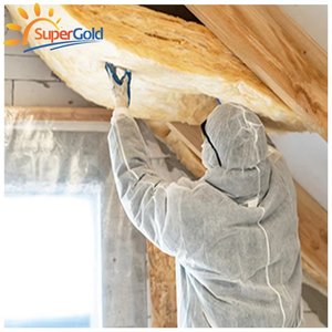 Couverture isolante en <span class=keywords><strong>laine</strong></span> <span class=keywords><strong>de</strong></span> <span class=keywords><strong>verre</strong></span> SuperGold pour l'isolation du toit en pente - Product Image 3