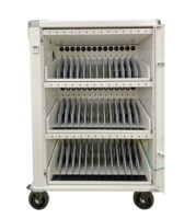Armoire de charge et de gestion centralisée à 42 ports pour tablettes, ordinateurs portables et téléphones portables scolaires – Équipement éducatif