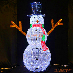 Giant LED Snowman Christmas <b>Light</b> Waterproof Motif Decoration Santa Reindeer Yard Garden Holiday Display - Product Image 5