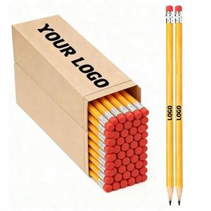 Crayons à mine HB personnalisés en gros avec logo pour enfants – Cadeau promotionnel - Product Image 1