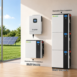 Batteria Solare Africa 24V a Ciclo Profondo LiFePO4, Pacco Batterie agli Ioni di Litio 25.6V 314AH 8KWH, Stack da 16KWH 24KWH 32KWH 40KWH - Product Image 1