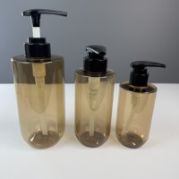 Botol Plastik PET Kosmetik Kosong Set 200ml 300ml 500ml untuk Sampo & Lotion dengan Pompa untuk Perawatan Pribadi