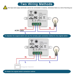 รีเลย์รีโมทคอนโทรล AG-C130 แบบ 1 ช่องสัญญาณ รองรับไฟฟ้า AC 85~240V ความถี่ 433mhz แบบเรียนรู้รหัสคงที่ สำหรับผลิตภัณฑ์รักษาความปลอดภัยและบ้านอัจฉริยะ - Product Image 3