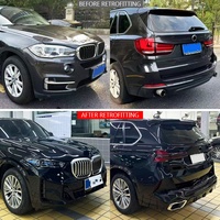 Kit de carrosserie pour X5, modification et mise à niveau F15 2014-2018, pare-chocs avant G05, capot moteur, garde-boue, pare-chocs arrière, hayon