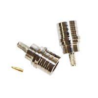 Top fabricant QMA-C-J1.5 connecteur coaxial RF connecteur mâle QMA pour câble RG174 RG316