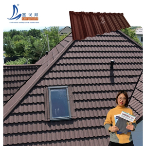 Teja Metálica <span class=keywords><strong>con</strong></span> Recubrimiento de Piedra, Estilo Madera, Techo Elegante y Duradero - Product Image 2