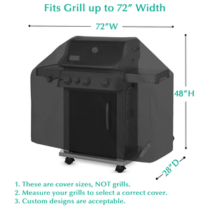 Custom Size High Quality Waterproof <strong>BBQ</strong> Smoker <strong>Cover</strong> Heat Resistant for Outdoor <strong>Large</strong> Barbecue Gas Grill Bamboo Accessories - Product Image 4