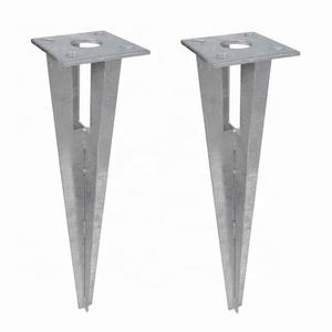 Anclaje de poste galvanizado para cercado de jardín - Product Image 3