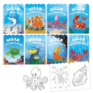 Libro <span class=keywords><strong>da</strong></span> <span class=keywords><strong>Colorare</strong></span> per Festa <span class=keywords><strong>di</strong></span> Compleanno a Tema Mondo Sottomarino con Design Graffiti Carino in Carta - Product Image 4