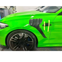 Aile avant en fibre de carbone véritable avec évents, kit carrosserie pour BMW F87 M2 M2c, pièces automobiles