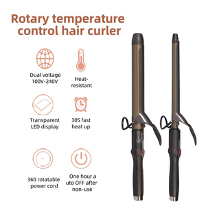 Plancha de Pelo con Tecnología Nueva de Doble MCH, Calentamiento Rápido, Pantalla LCD, Titanio, Rizador de Pelo de 32 mm con Pinza, Estilizador de Pelo de Salón - Product Image 3