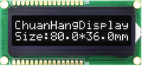 Afficheur LCD 1602 QAPASS CH1602B, module LCD 16x2 monochrome à cristaux liquides avec grande fenêtre, type COB, pinout 1602 HD162A