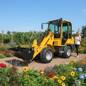 Agricultural and Construction Wheel 0.8ton 1ton Front-end with Forks 4x4 Hydrostatic 5 Standard Mini - Product Image 3
